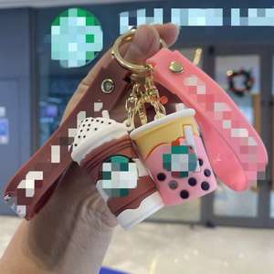 Novedad al por mayor: Llavero de plástico con colgante 3D de dibujos animados de <span class=keywords><strong>Boba</strong></span> Buck para mochila, pareja, llaves de coche, regalos colgantes - Product Image 1