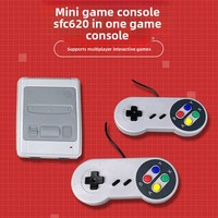 Console de jeu vidéo mini SNES rouge et blanc version européenne américaine SFC 8 bits Plug and Play AV-Out avec 620 jeux intégrés