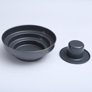 Three Layer Non Stick Metal Cake Mold Round 3 Piece <b>Baking</b> Pan For Home Use - Product Image 2