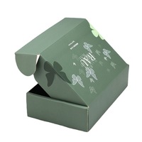 Boîte d'expédition en carton ondulé E-Flute avec logo personnalisé imprimé, doublée d'éponge, pour chaussettes et vêtements, idéale pour le e-commerce