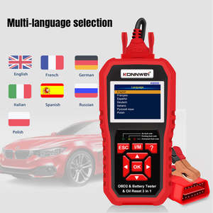 KONNWEI KW890 سيارة ماسح ضوئي بطارية اختبار خاص وظيفة إعادة ضبط الزيت OBD2 ماسح ضوئي قارئ رموز السيارات أداة تشخيص أعطال السيارة - Product Image 4