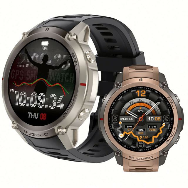 2026 DM59 GPS Smart Watch Unisex 1.43Inch AMOLED Touch Screen Offline Map 50m Waterproof Heart Rate Sleep Tracker Sports Compass