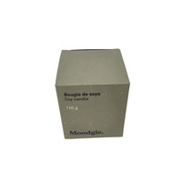 Bougie parfumée en cire de soja de haute qualité, emballage en papier de luxe premium pour pots de bougies, boîte cadeau personnalisée pour bougies