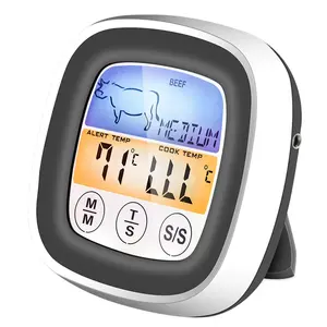 Termometer Pemanggang Daging Dapur Rumah Digital Mengukur Suhu Air Suhu Susu Timer Suhu Minyak Alarm