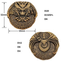 Haughty Dragon 7 en 1 Fidget Spinner Roulette Dés en métal Donjons et Dragons avec boîte gratuite