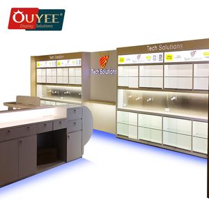 Negozio <span class=keywords><strong>di</strong></span> cellulari semplice armadio per scaffalature negozio <span class=keywords><strong>di</strong></span> esposizione telefono vetrina in vetro accessori per custodie per telefoni cellulari scaffale mobile vetrina - Product Image 4