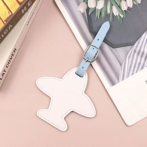 Etiqueta de Equipaje de Cuero PU con Forma de Avión Moderna y Bonita para Maletas de Viaje, Identificador de Maleta, Accesorios de Avión - Product Image 2
