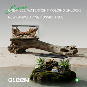 Cleen yüksek kaliteli cam sürüngen muhafaza kafes Paludarium Terrarium kertenkele yılan ve Gecko için üst ekran havalandırma ile - Product Image 3