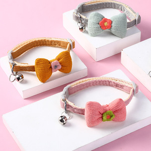 Lindo Collar de Gato con Lazo, Tamaño Mediano, Poliéster, Diseño Sólido, Ecológico, Duradero, Ajustable, Precio Económico - Product Image 6
