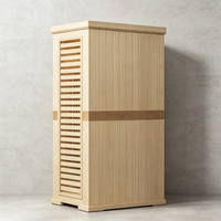 Cabine de sauna infrarouge pour la maison et le commerce, 1-2 personnes, sauna intérieur en bois massif
