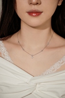 Collier étoile à cinq branches en pierre, prix de gros, petite série, logo personnalisé, pour le quotidien des femmes de bureau, idéal pour l'export.