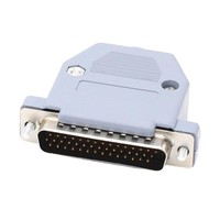 Conector de Diagnóstico Automotriz DB44 de 3 Filas Tipo Soldadura Macho Hembra con Carcasa de Plástico Gris