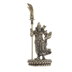Adorno de Escritorio de Latón Macizo de Guan Gong, Juego de Varias Piezas, Diseño Tradicional para Decoración de Escritorio, Regalo - Product Image 5