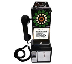 โทรศัพท์บันทึกข้อความแบบย้อนยุค โทรศัพท์บันทึกข้อความแบบติดผนัง สามารถใช้สำหรับงานแต่งงาน งานปาร์ตี้ และถ่ายรูปในงานต่างๆ - Product Image 2