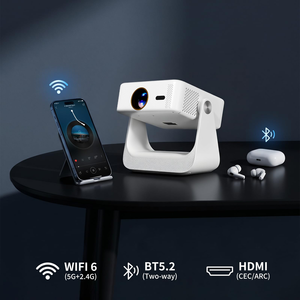 โปรเจคเตอร์สมาร์ท 5G WiFi 720P HD โฮมมินิฟลิปเธียเตอร์แบบพกพา 1080P LCD LED วิดีโอ Android 13 ราคาคุ้มค่า - Product Image 2