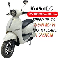 Motos deportivas de carreras callejeras de bajo precio, motocicleta eléctrica de motor dual CKD de 1000 W, patinete eléctrico de