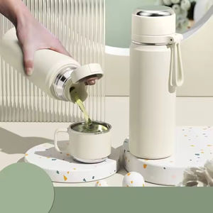 Gobelet isotherme personnalisé en acier inoxydable 550 ml, isolation thermique 6-12 heures, écologique, style dessin animé, avec paille pour voyage en extérieur - Product Image 4