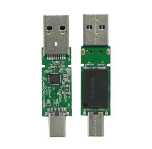 Bulk OTG Type-C USB Flash Drive PCBA Chips 8GB-256GB USB 3.0/2.0 Fast Speed Naked Memory Chips