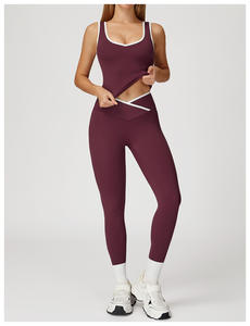 महिला कस्टम लोगो के लिए 4-पीस एक्टिव वियर सेट और ब्रा जिम फिटनेस योग कसरत सूट - Product Image 6