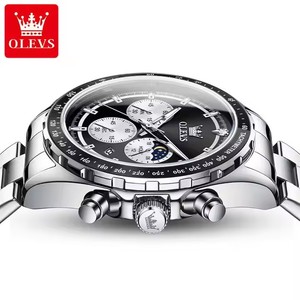 OLEVS 2945 Orologio da Uomo di Alta Qualità, Orologio al Quarzo con Data Impermeabile, Lancette Luminose, Cronografo, Orologio da Polso Maschile Business - Product Image 2