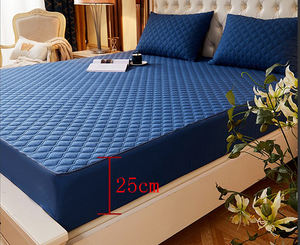 Sábana acolchada impermeable, <span class=keywords><strong>funda</strong></span> protectora de colchón, colcha fija, <span class=keywords><strong>funda</strong></span> de cama ajustada con <span class=keywords><strong>cremallera</strong></span> - Product Image 6