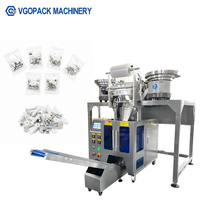 Machine d'emballage automatique à 4 bacs pour kits de quincaillerie de salle de bain, vis et couvercles, machine d'emballage en sachet pour petites pièces
