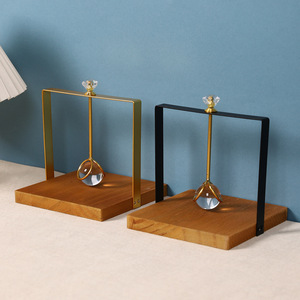 Mystic Arts Solid Wood Tissue Holder Square Silver Metal <b>Frame</b> Restaurant Hotel Decorative Storage Rack - Product Image 3