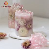 Bougies parfumées florales d'anniversaire, décorations de fleurs de printemps, décoration intérieure, bars, couleur personnalisable, faites à la main pour anniversaire et mariage