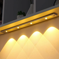 Tsinye – Nouvelles lampes LED modernes pour armoire, comptoir, placard, avec détecteur de mouvement, rechargeables par USB, murales, à intensité variable, lumière ondulée œil de chat
