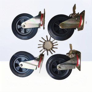 Garbage <b>Bin</b> <b>Wheels</b> 1100L Universal With Brake For Sanitation Truck Parts - Product Image 2