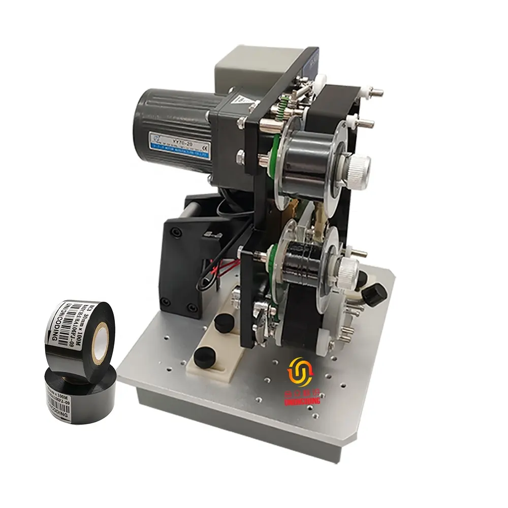 Máquina de impresión de fecha semiautomática, codificador de cinta manual, sello de fecha