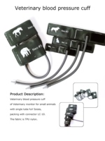 Brassard de tension artérielle vétérinaire jetable pour animaux de compagnie, tube gris de 60 cm, tube unique, certifié CE, garantie 1 an, marque FORTUNE