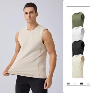 Nouveau design – Débardeur de sport en polyester solide pour homme, séchage rapide, personnalisable, idéal pour l'été et la gym – Athlithc - Product Image 1
