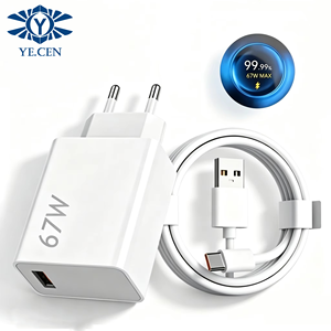 Chargeur mural rapide 67W pour Xiaomi Turbo <span class=keywords><strong>Mi</strong></span> pour Xiaomi 17 15 14t <span class=keywords><strong>Lite</strong></span> Redmi Note K80 12 Pro Plus Poco X5 Gt Black Shark - Product Image 1