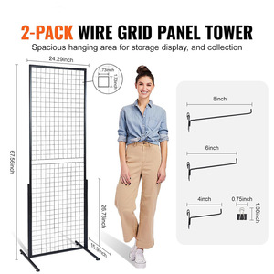 Étagère de présentation de bijoux transfrontalière, support sur pied, support en fer, rangement en filet, roues, étagère de supermarché, pliable - Product Image 4