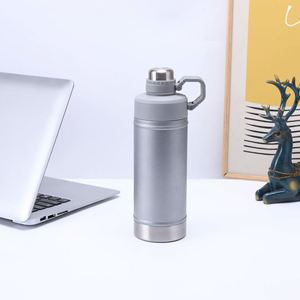 Bouteille isotherme sous vide en acier inoxydable 500ml 750ml avec couvercle et paille, maintient au chaud ou au froid 6-12 heures - Product Image 2