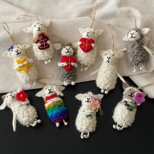 Adorable Adorno de Fieltro de Lana de Oveja, Peluche 3D, Colgante para Bolso, Accesorio para Interiores de Coche, 31-50 cm - Product Image 3