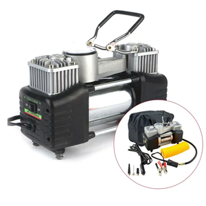 Ağır ekonomik Set tipi çift silindirli lastik şişirme taşınabilir elektrikli hava pompası <span class=keywords><strong>dc</strong></span> 12v araba hava kompresörü lastik inflators - Product Image 6