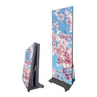 Écran d'affichage LED pliable P2.5, lecteur publicitaire portable, affichage numérique intelligent mobile pour exposition OEM