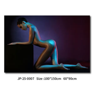 <span class=keywords><strong>Peinture</strong></span> imprimée nue féminine contemporaine Style abstrait moderne avec des sujets de portrait moyen à l'huile - Product Image 6