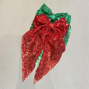 韓国風ガールズファッション サテン生地 グリッター ビッグリボン スプリングクリップ ヘッドウェア デコレーション アウトドア カジュアル パーティー ヘアクリップ - Product Image 3