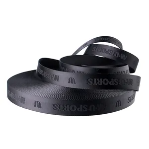 Gacent Factory Custom Webbing Strap Tape Recycled Nylon Jacquard RPET Polyester Webbing for Garments Bags & Waist Belt