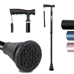Nuovo Arrivo: Bastone da Passeggio Pieghevole Regolabile, Punta Rinforzata per <span class=keywords><strong>Tutti</strong></span> i Terreni, Nuovo Stile 2025 - Product Image 1