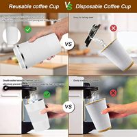 Taza de Viaje de Acero Inoxidable con Aislamiento al Vacío OEM de 12/17 oz, Tapa con Funda de Silicona, Rendimiento Térmico de 6-12 Horas, Ecológica