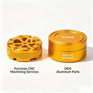 Servicio de Mecanizado de Piezas CNC de Precisión Personalizadas OEM, Aluminio Anodizado 6061-T6, Servicio de Mecanizado de Latas de Snus con Electroerosión por Hilo y Brochado - Product Image 1