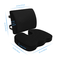Coussin de siège en mousse à mémoire de forme en U pour le soutien lombaire et la sciatique, écologique, pour chaise de bureau - Vente en gros