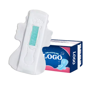 Toalla sanitaria femenina de bambú de buena calidad, almohadillas gruesas menstruales con alas para mujer - Product Image 1