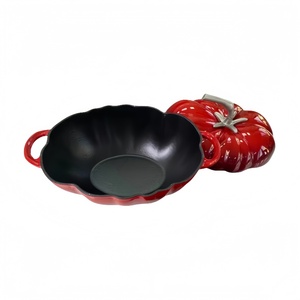 <span class=keywords><strong>Cocotte</strong></span> <span class=keywords><strong>en</strong></span> <span class=keywords><strong>fonte</strong></span> émaillée <span class=keywords><strong>en</strong></span> forme de tomate avec poignée <span class=keywords><strong>en</strong></span> acier inoxydable, <span class=keywords><strong>cocotte</strong></span> ovale <span class=keywords><strong>en</strong></span> <span class=keywords><strong>fonte</strong></span> lourde - Product Image 5