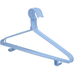 Venta al por mayor de perchas de ropa para adultos de doble uso diseño de plástico sumergido para uso en seco y húmedo para estantes y rieles de ropa - Product Image 1
