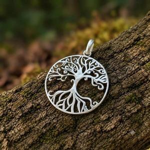 Cadenas de Plata de Ley 925 al por Mayor con Colgante de Árbol de la Vida de Lujo para Mujeres y Hombres, Amuleto Religioso Espiritual con Cristal de Circonita Cúbica - Product Image 5